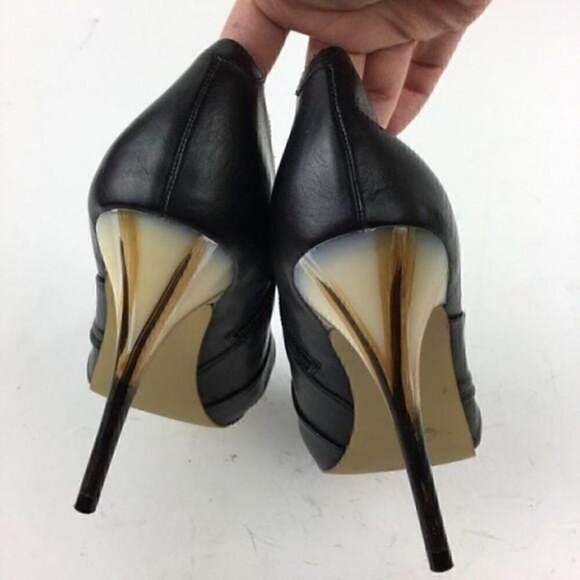 New Carlos Ankle Boots Size 6 Peep Toe Zip Booties - Picture 7 of 8